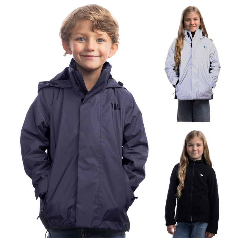 3in1 Smart Jacket - Reflektierende Jacke mit Fleece Zipp-In für Kinder & Jugendliche