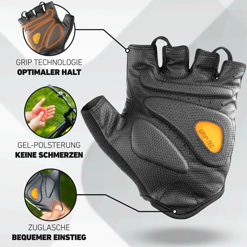 BikeRider Advanced - Profi Radhandschuh mit Gel Polster