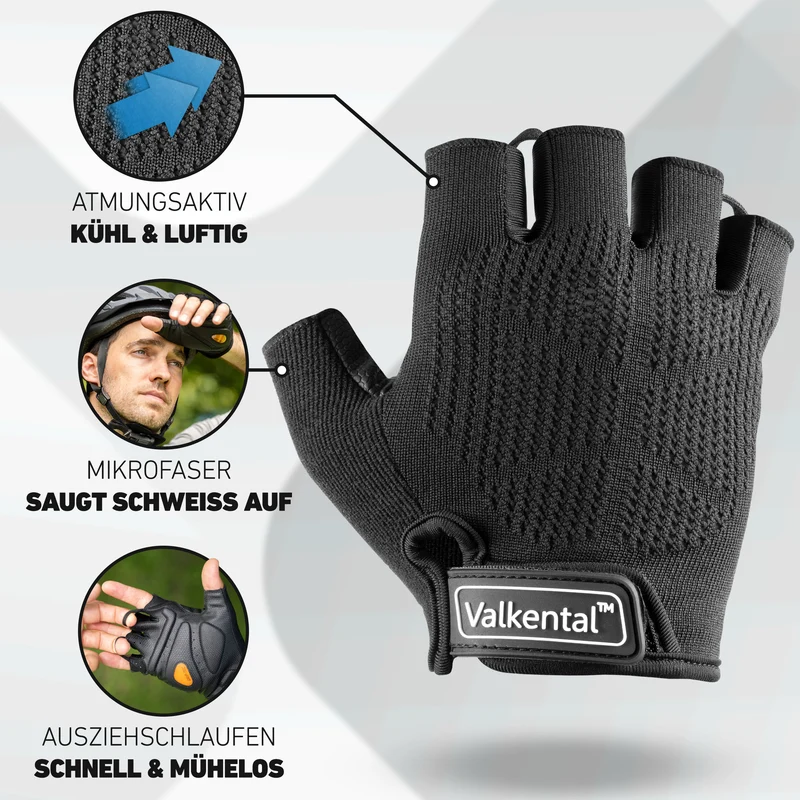 BikeRider Advanced - Profi Radhandschuh mit Gel Polster