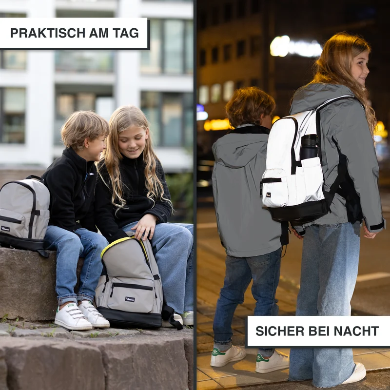 Reflektierender Kinderrucksack für Schule und Kindergarten