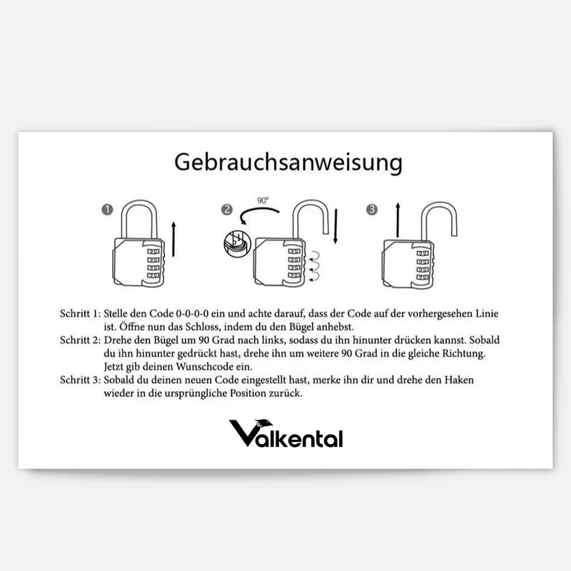 QuickLock - Zahlenschloss zum Abschließen von Fahrradtaschen