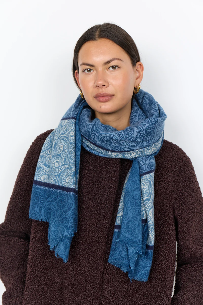SC-HOSNA AOP 1 Schal Navy