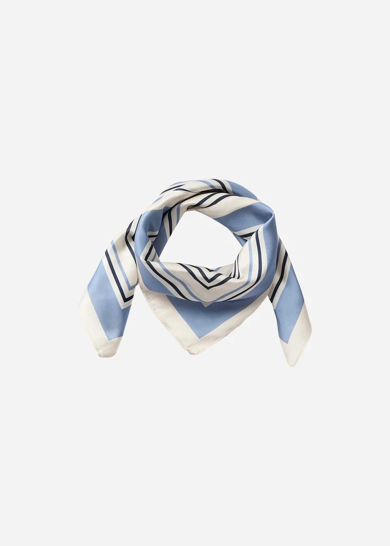 SC-HANIFA AOP 1 Schal Navy