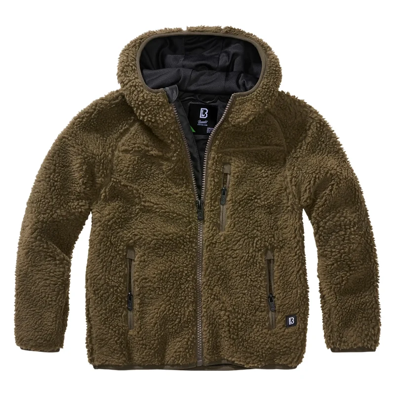 Kinder Jacke Kids Teddyfleece Jacke Hooded