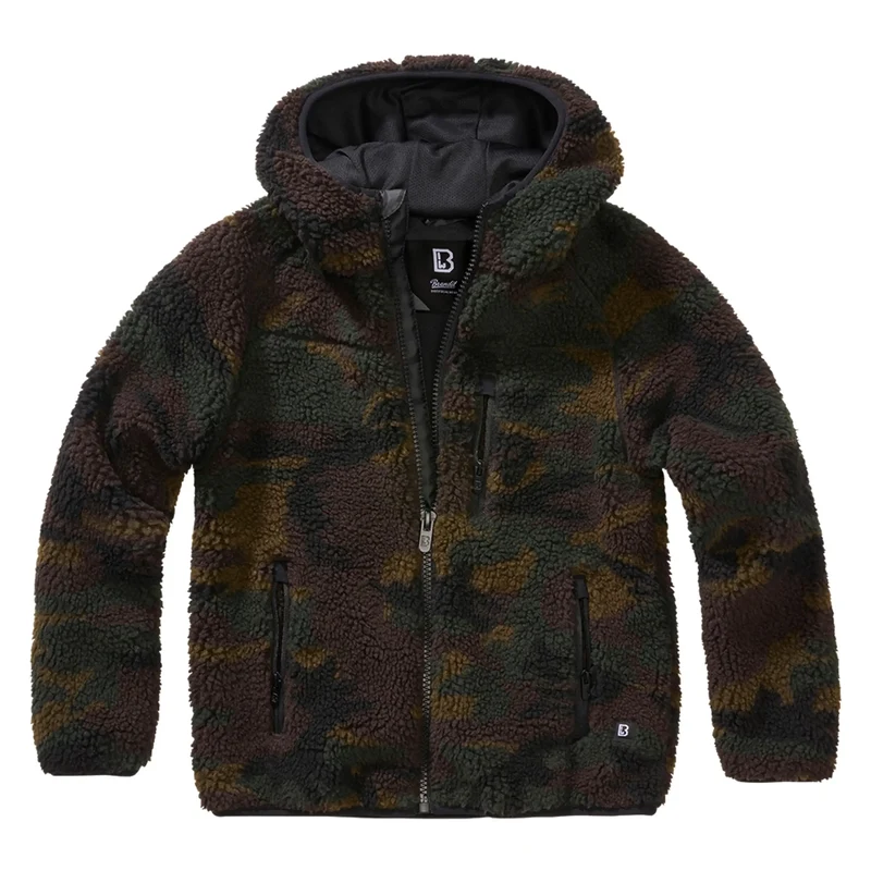 Kinder Jacke Kids Teddyfleece Jacke Hooded