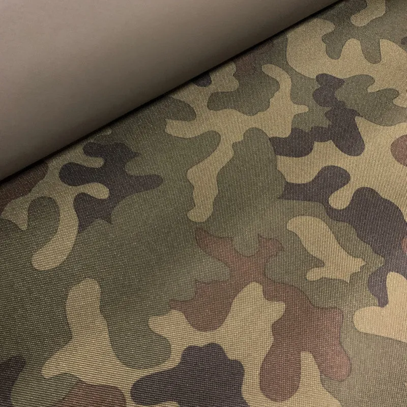 Wasserdichter Stoff Codura 600D - Braun Camo