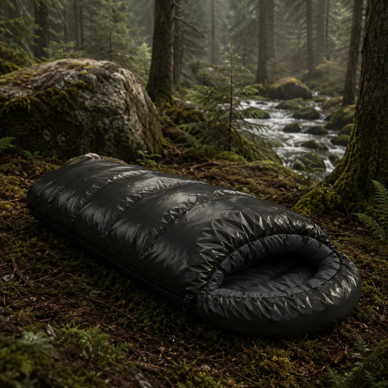 Wasserdichter Stoff - PUMI Jacke - Schwarz