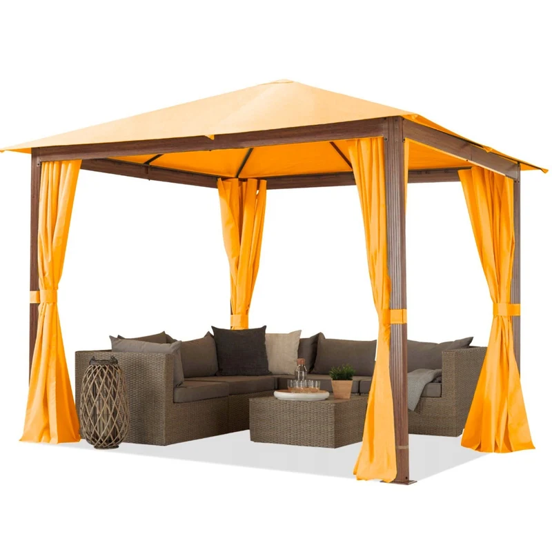 Wasserabweisender Stoff Oxford - Orange