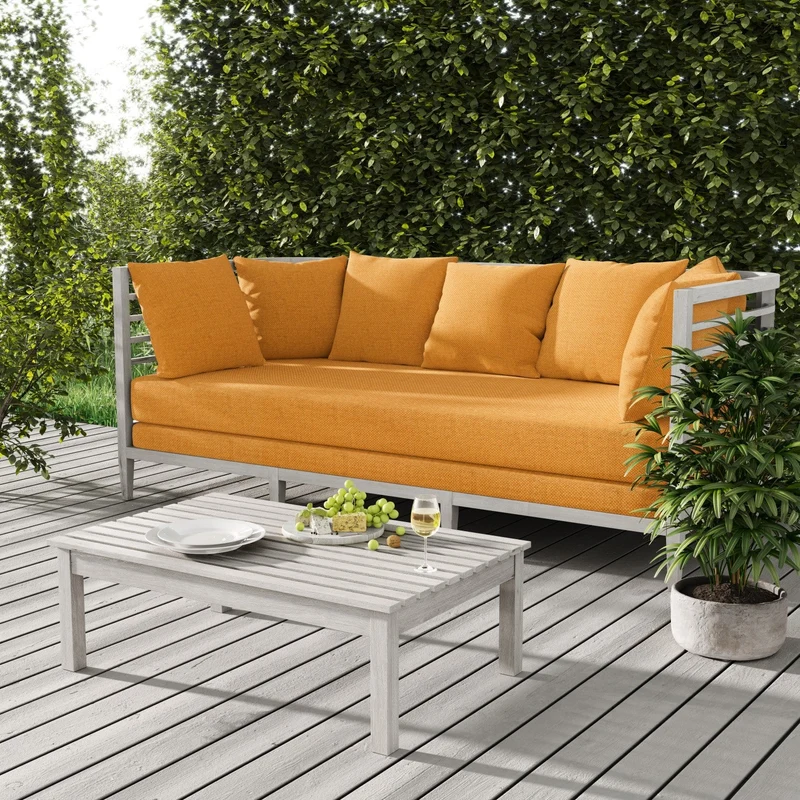 Wasserabweisender Stoff Oxford - Orange