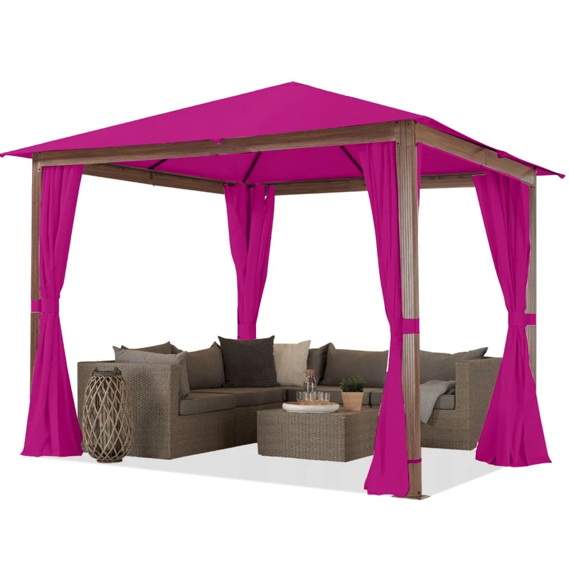 Wasserabweisender Stoff Oxford - Fuchsia