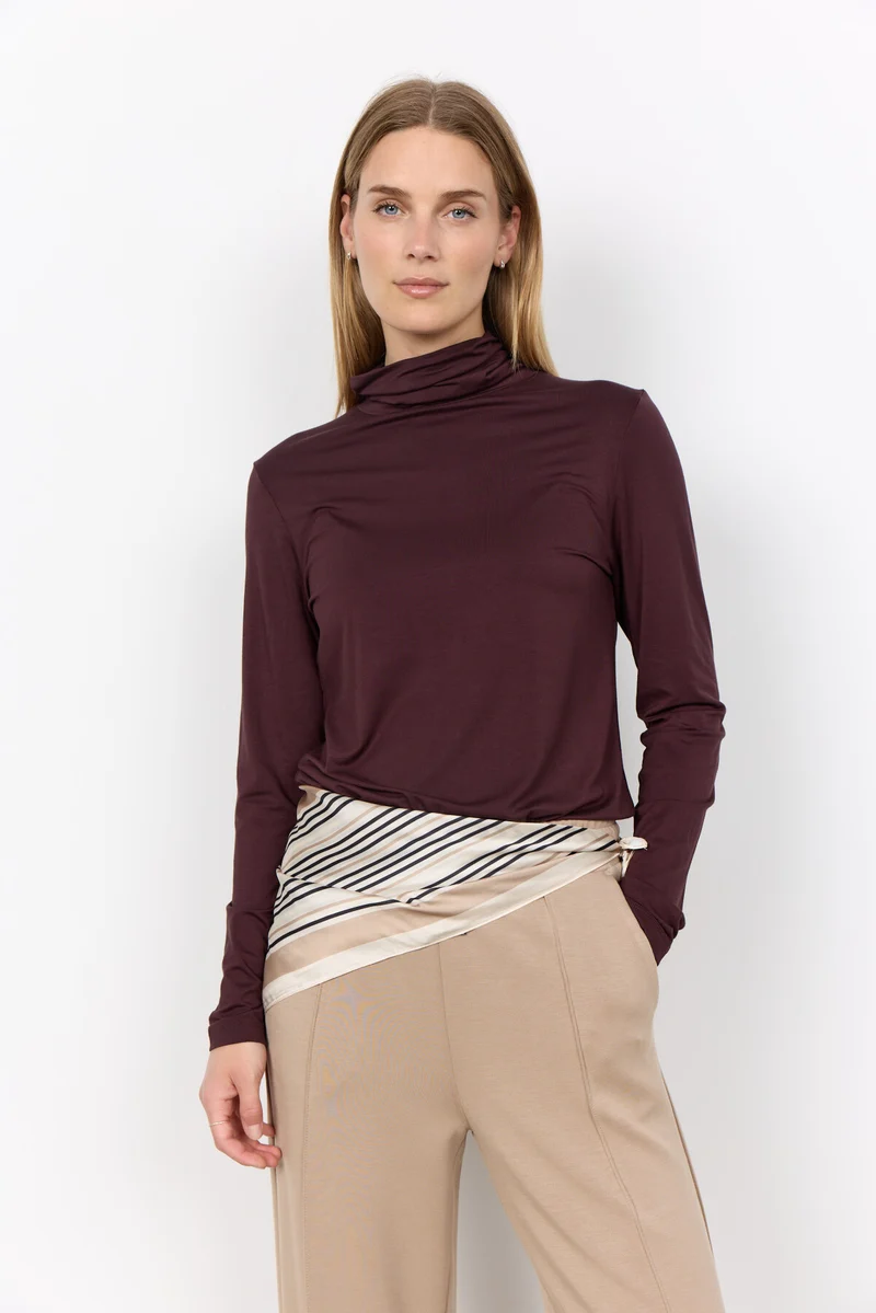 SC-HANIFA AOP 1 Schal Sand