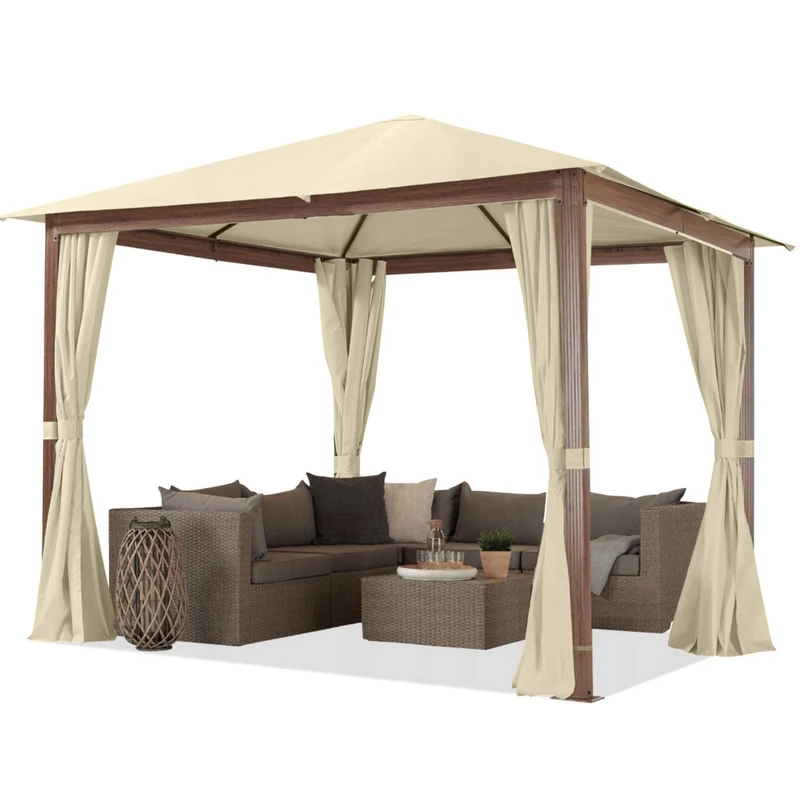 Wasserabweisender Stoff Oxford - Beige