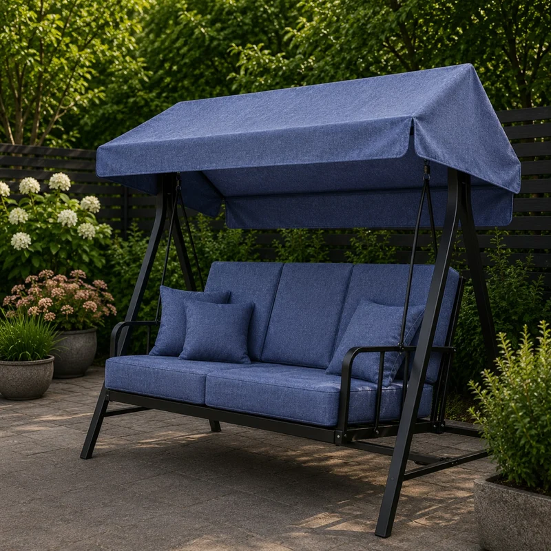 Jeans-Imitat aus wasserabweisendem Stoff - Blau
