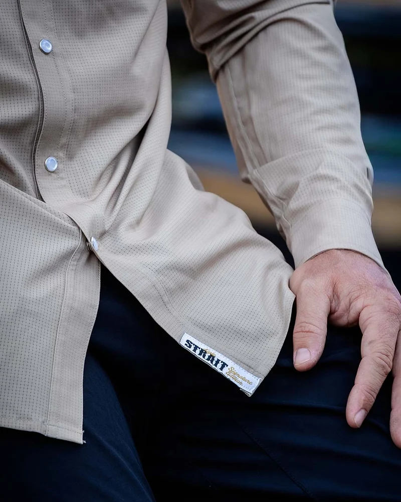 Mens Tech Long Sleeve Shirt | Kyle Strait Signature - Round Up