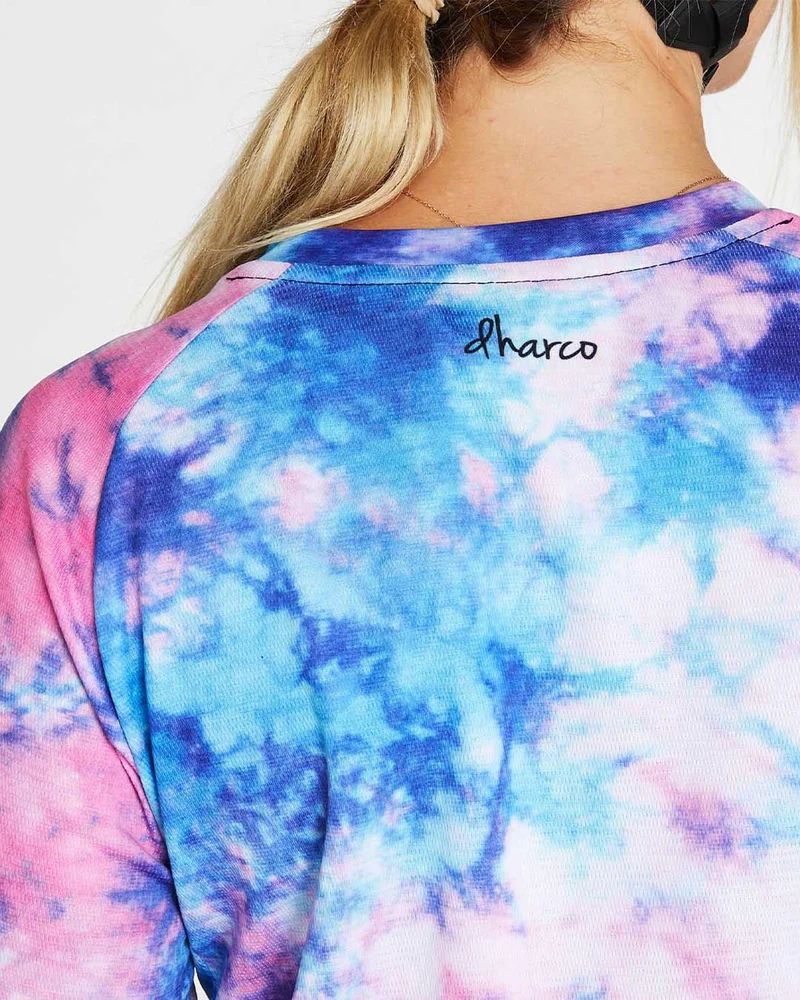 Womens 3/4 Sleeve Jersey | Tie Dye