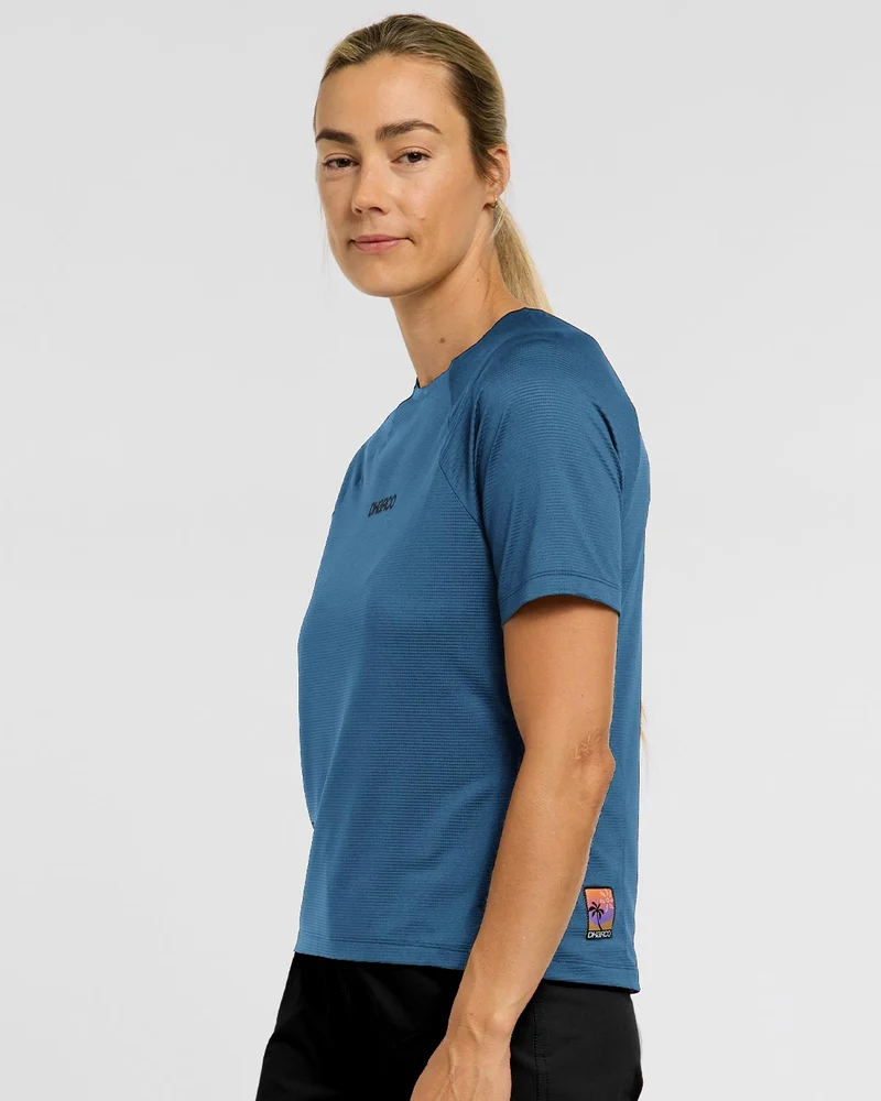Womens Ather Short Sleeve Jersey | Morrocan Blue