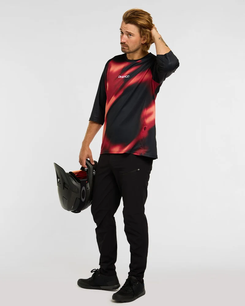 Mens 3/4 Sleeve Jersey | Infrared