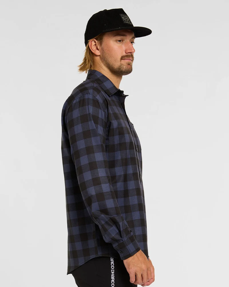 Mens Tech Long Sleeve Shirt | Jet