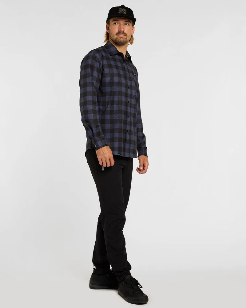 Mens Tech Long Sleeve Shirt | Jet