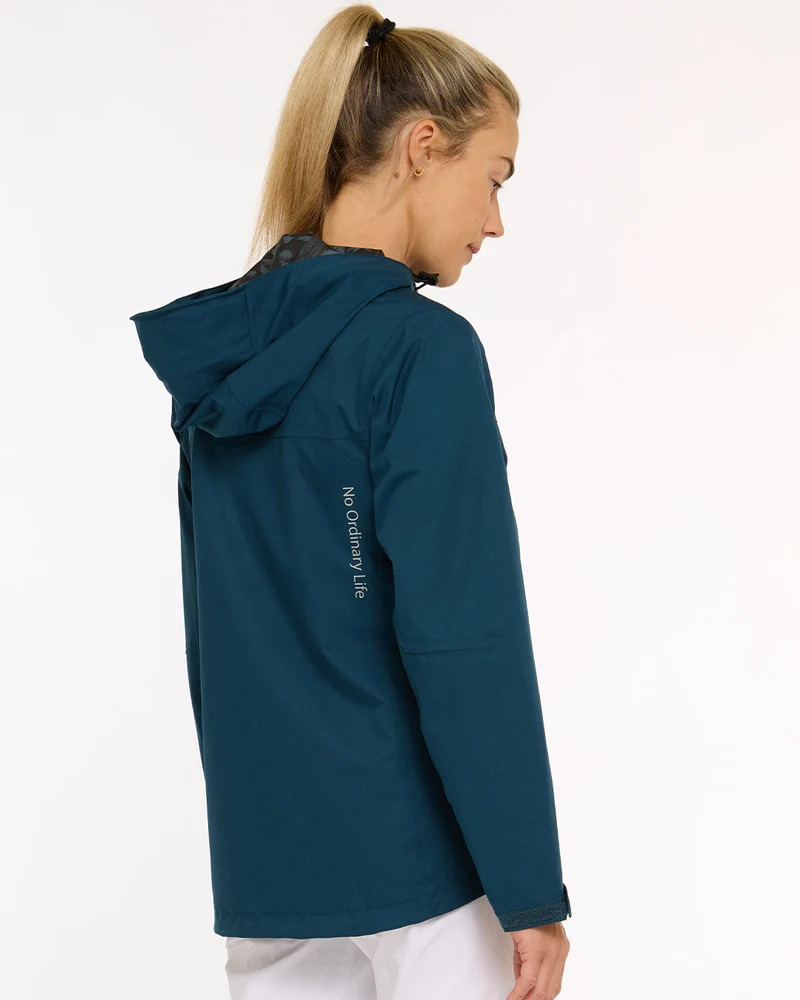Womens Rain Jacket | Morrocan Blue