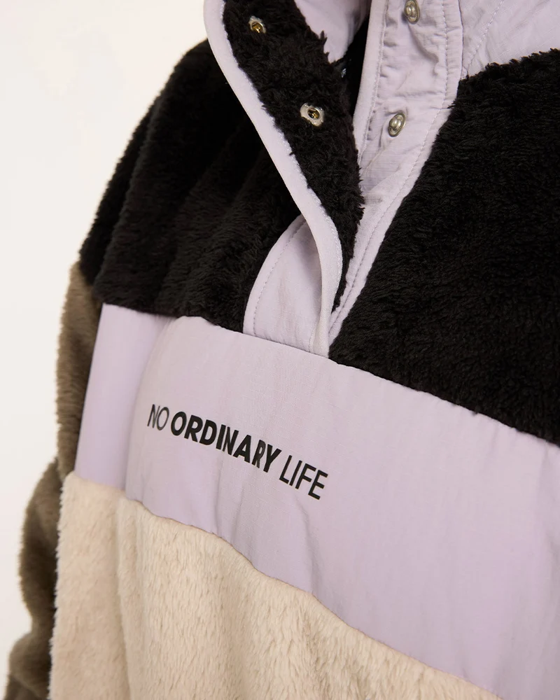 Womens Sherpa Half Zip Fleece | Triple Scoop
