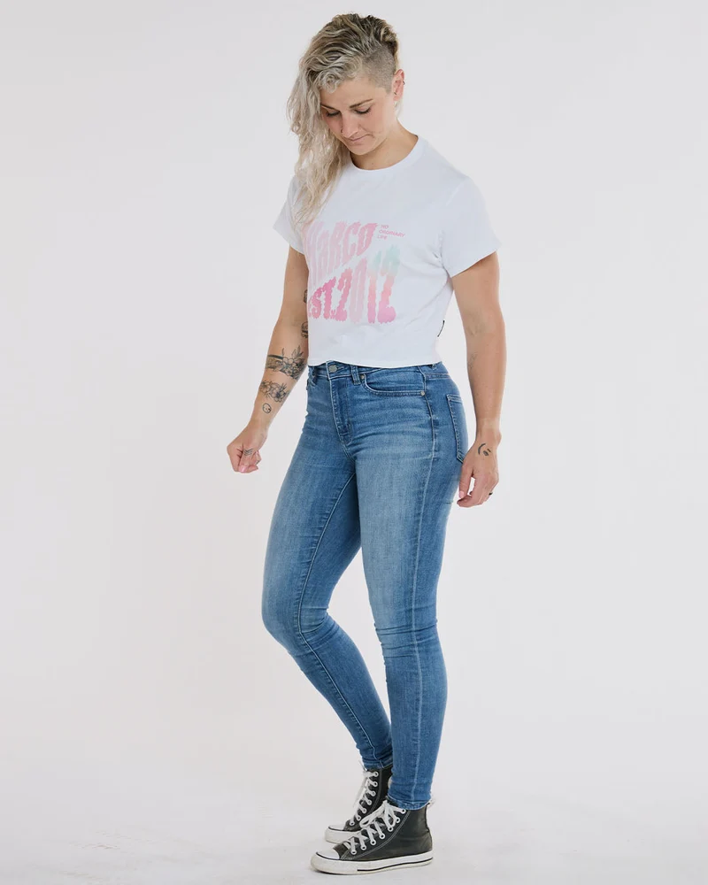 Womens Cotton Crop | White