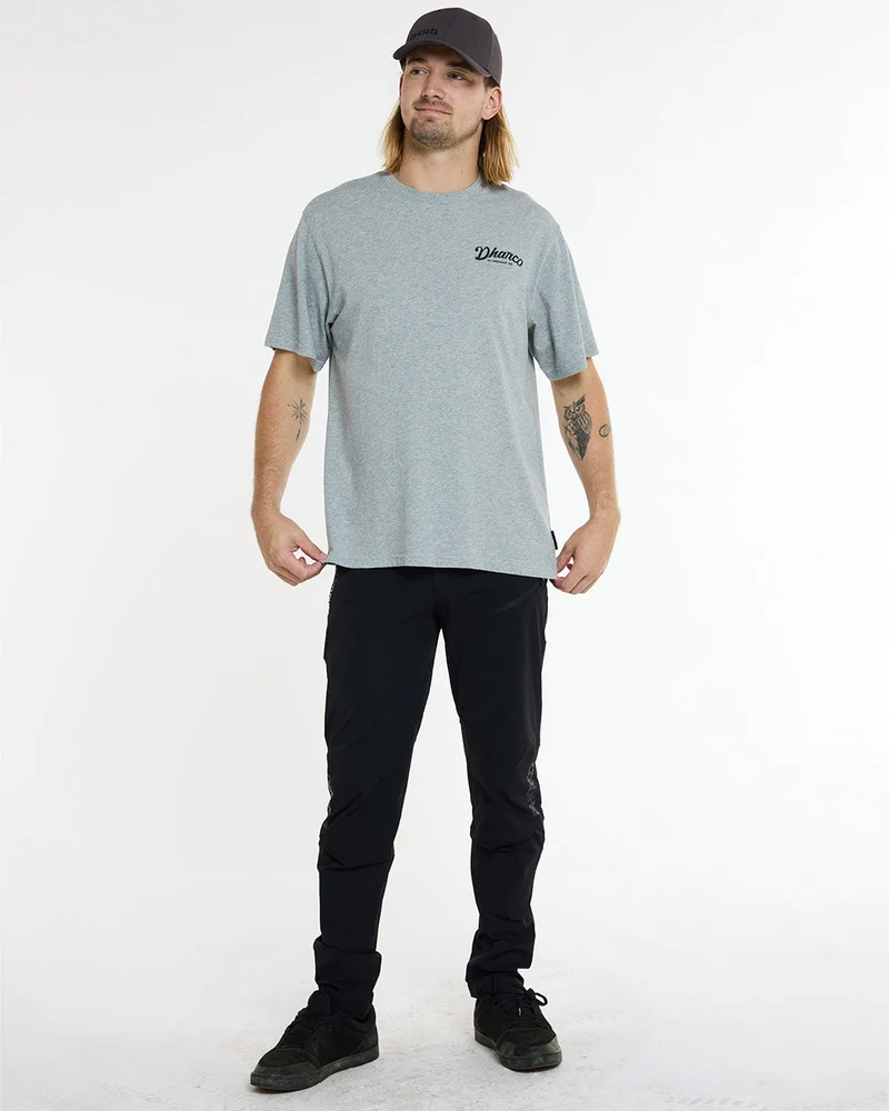 Mens Cotton Tee | Grey Marble