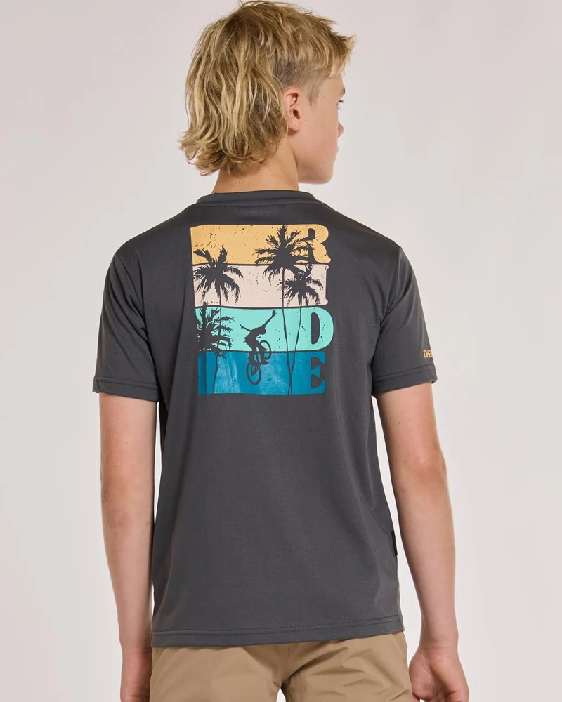 Youth Short Sleeve Tech Tee | Charcoal