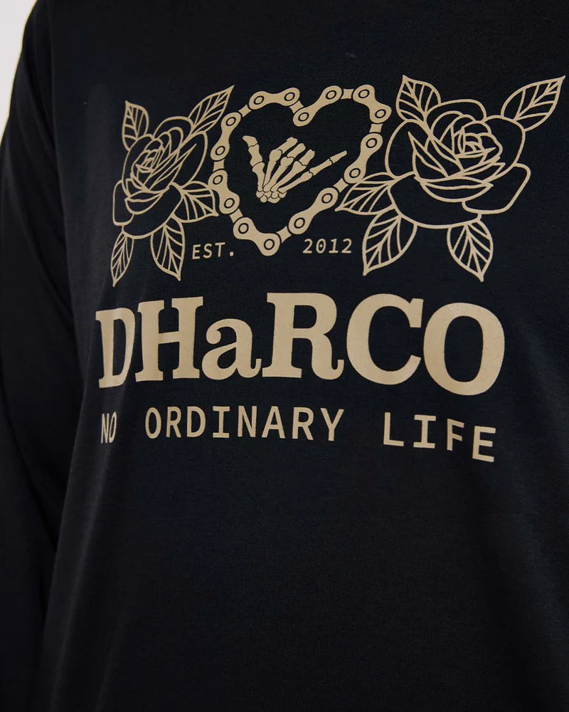 Womens Long Sleeve Tech Tee | Black