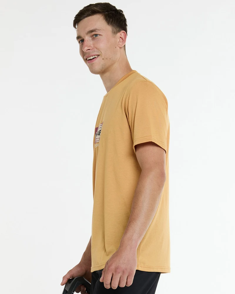 Mens Short Sleeve Tech Tee | Golden