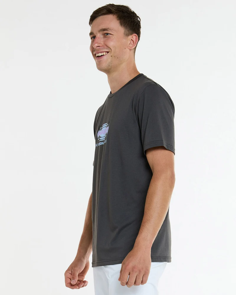 Mens Short Sleeve Tech Tee | Charcoal