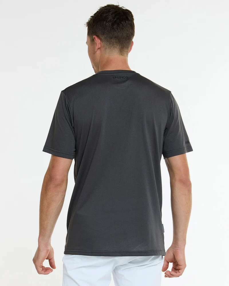 Mens Short Sleeve Tech Tee | Charcoal