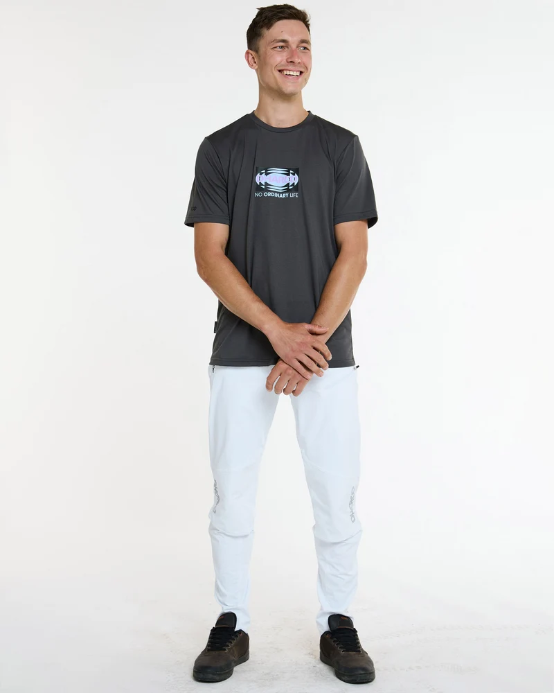 Mens Short Sleeve Tech Tee | Charcoal