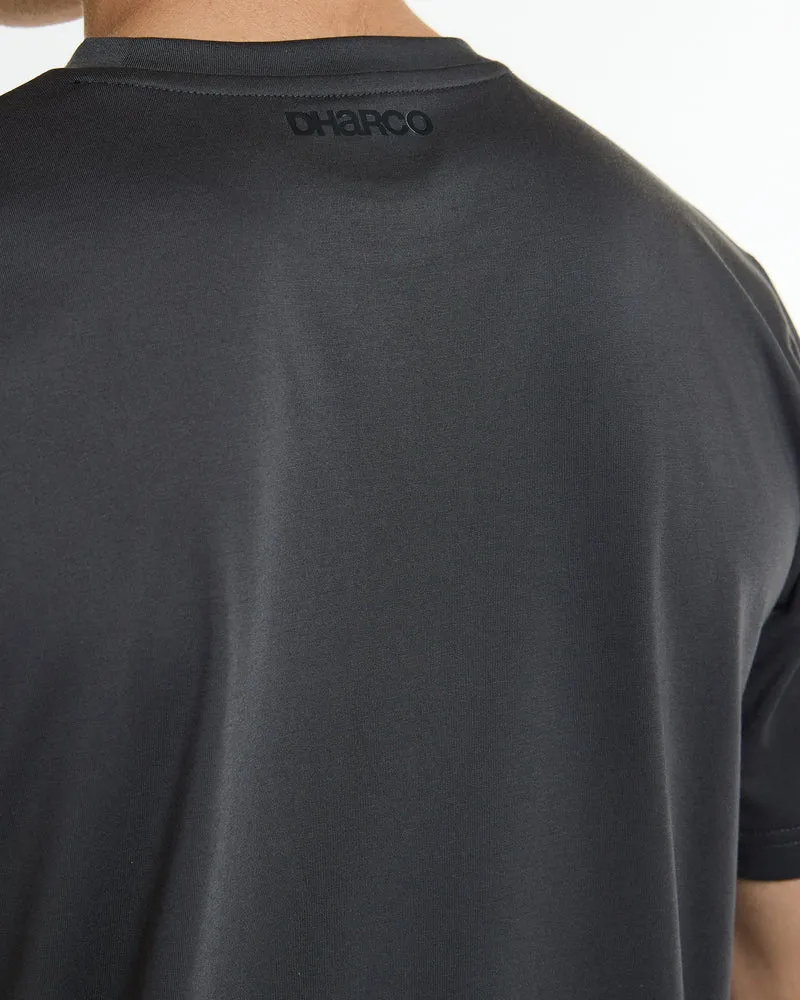 Mens Short Sleeve Tech Tee | Charcoal