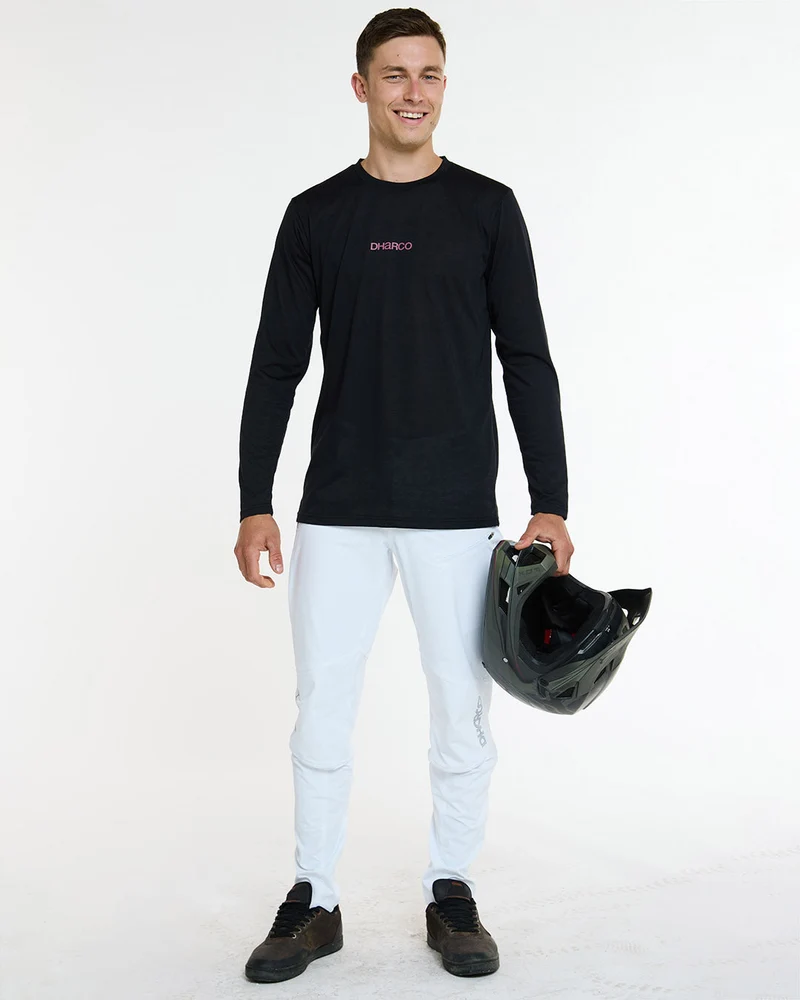 Mens Long Sleeve Tech Tee | Black