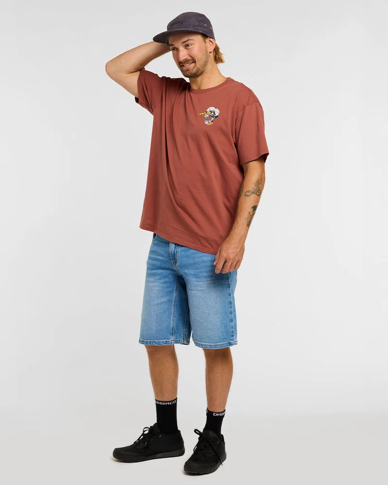Mens Cotton Tee | Rust