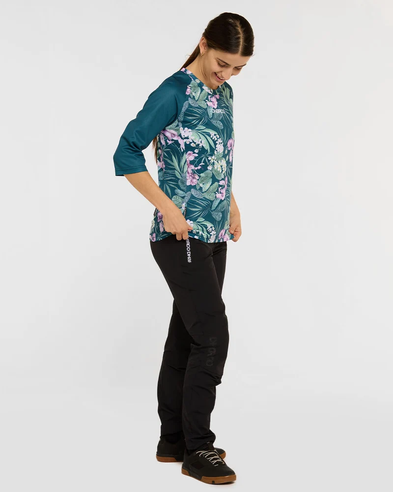 Womens 3/4 Sleeve Jersey | Wild Orchid
