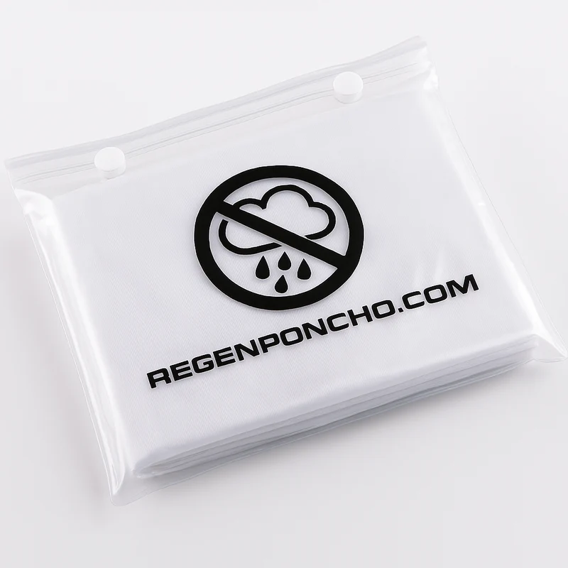 Wiederverwendbarer Regenponcho aus PVC – Transparent & robust ab 3,50 €