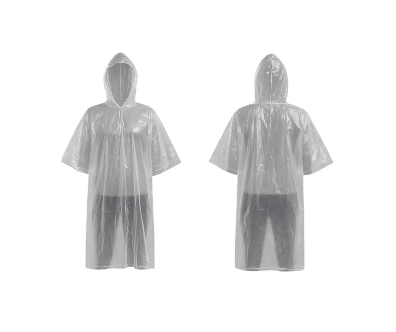 Wiederverwendbarer Regenponcho aus PVC – Transparent & robust ab 3,50 €