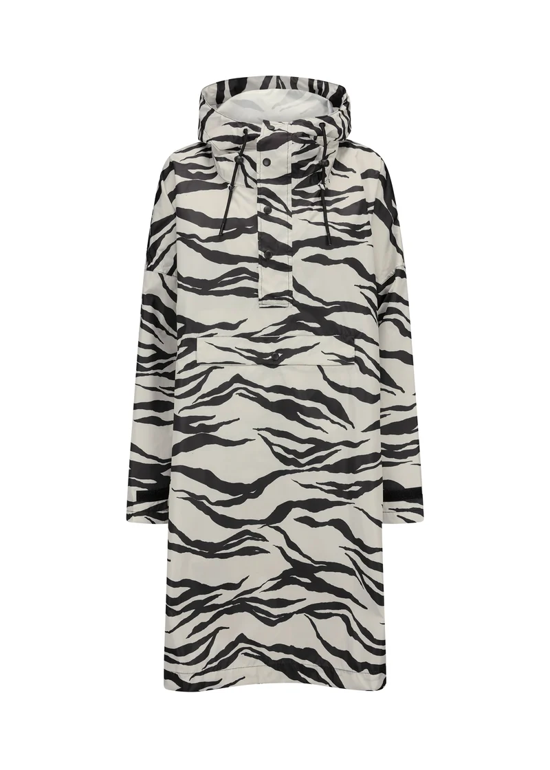 Regenponcho mit Tiger-Muster
