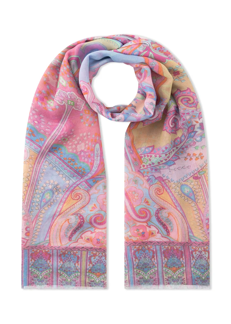Schal aus Modal-Seide-Mix mit Paisleymuster