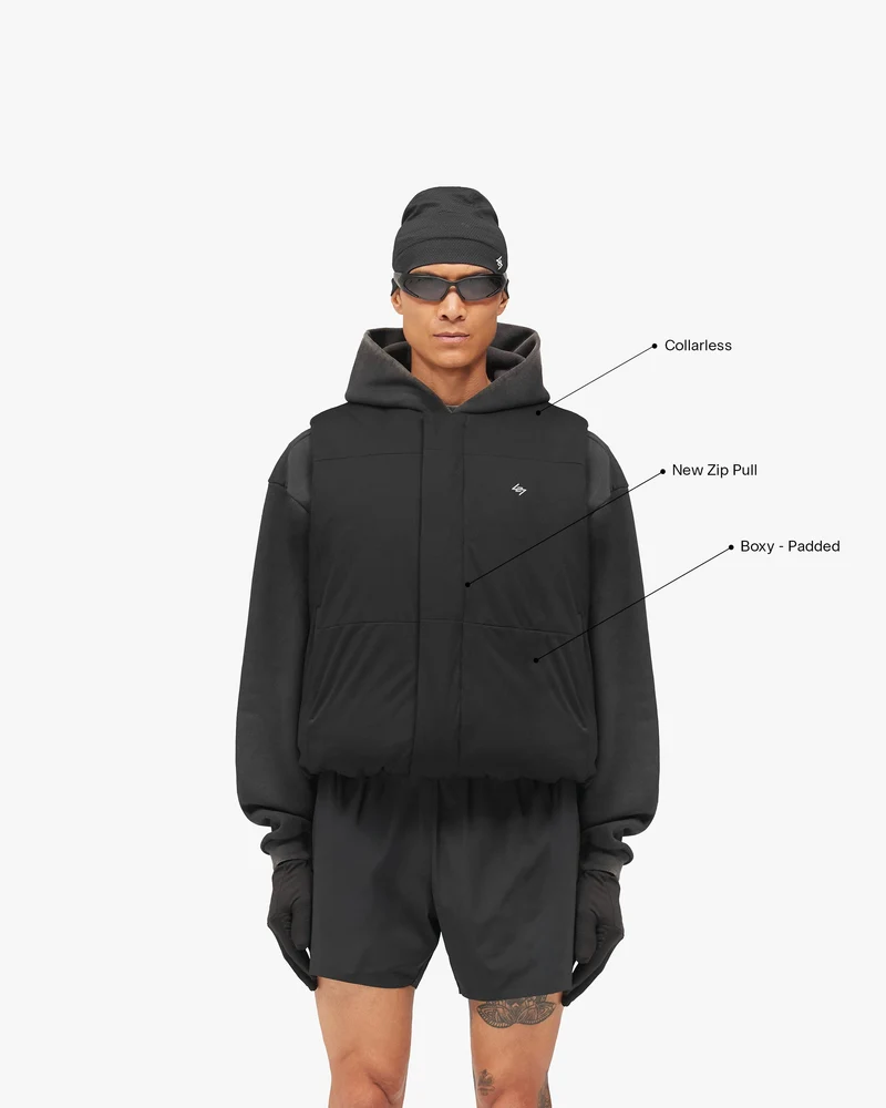 247 Power Shield™ Padded Gilet - Jet Black