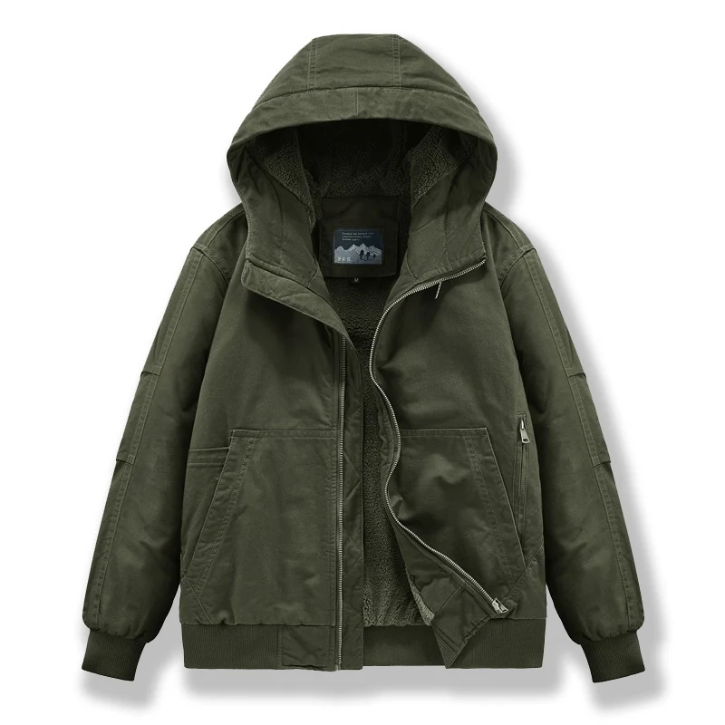 Herren Technische Bomberjacke mit Kapuze Drune