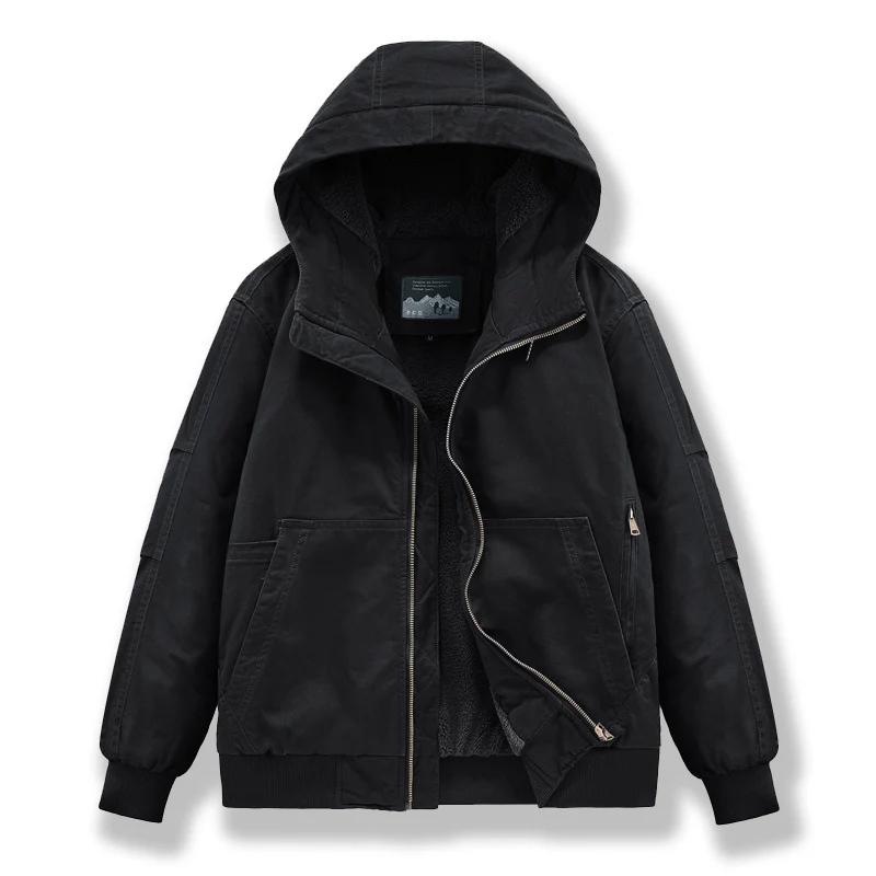 Herren Technische Bomberjacke mit Kapuze Drune