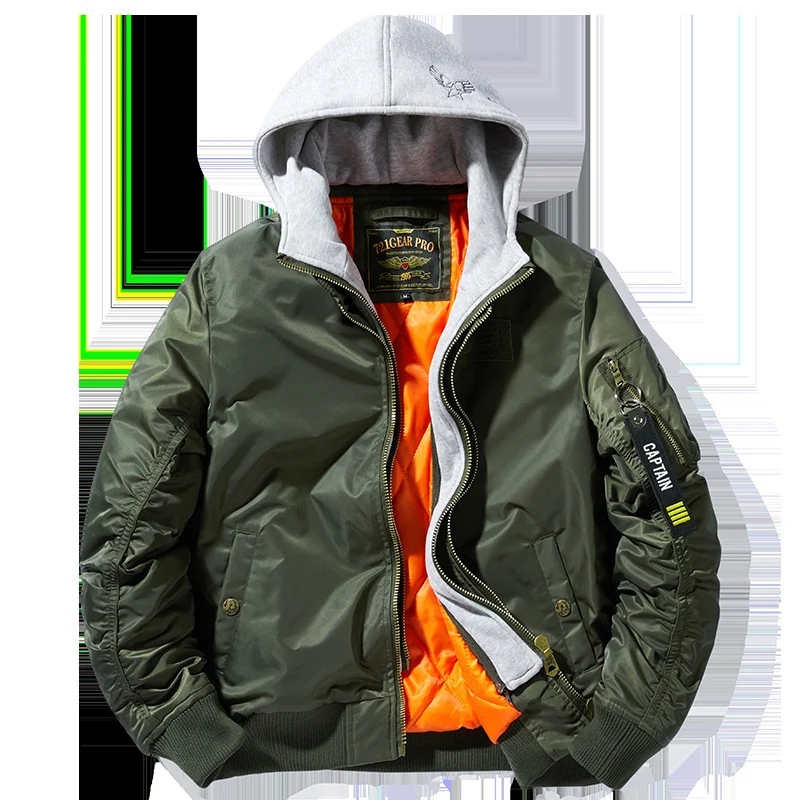 Herren Taillierte Übergangsjacke mit Kapuze Drune