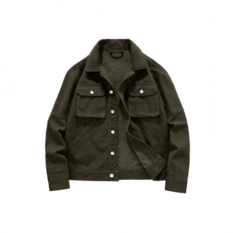 Herren Stylische Utility-Jacke Drune