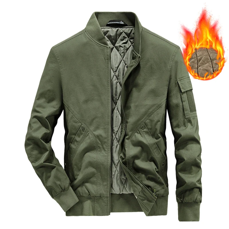 Herren Stylische Überjacke mit warmem Innenfutter Drune