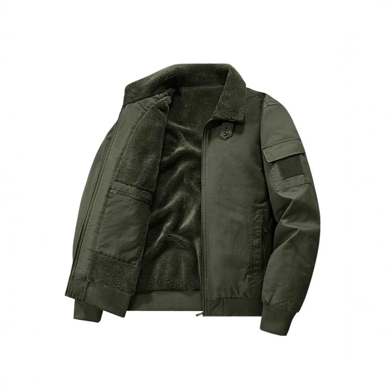 Herren Stylische Übergangsjacke mit Teddyfutter Drune
