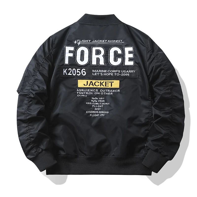 Herren Stylische Bomberjacke mit einzigartigen Patches Drune