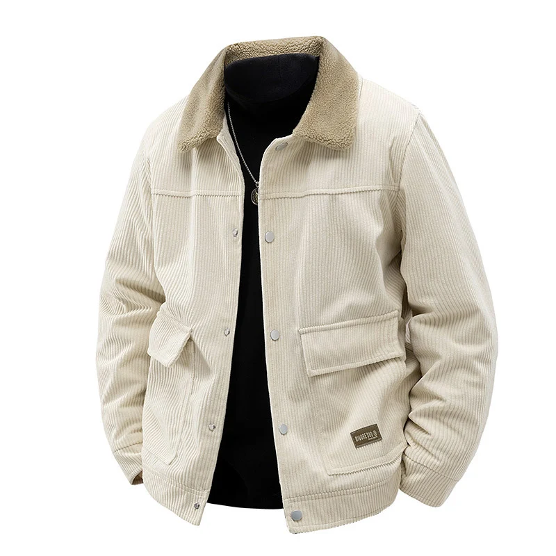Herren Stilvolle Cordjacke Drune